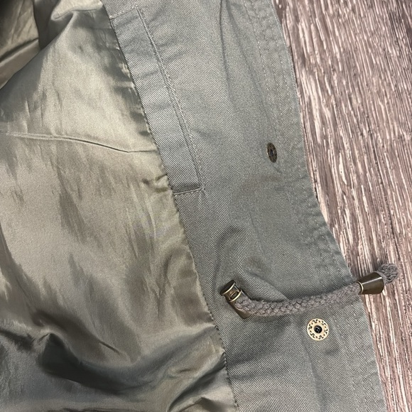 Woman’s Olive Green Moto utility Jacket with Tribal Pattern size small - Picture 9 of 9